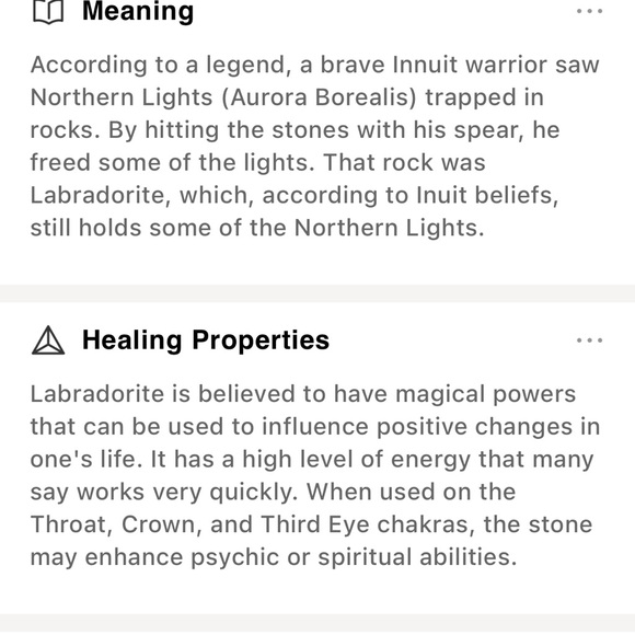 Elegant Black and Silver  labradorite stone Pendant Necklace - Picture 5 of 5